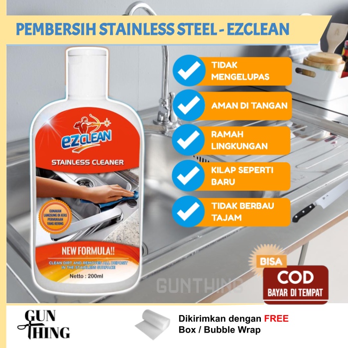 EZClean Pembersih Stainless Steel 200ml / Pembersih Stainless Serbaguna