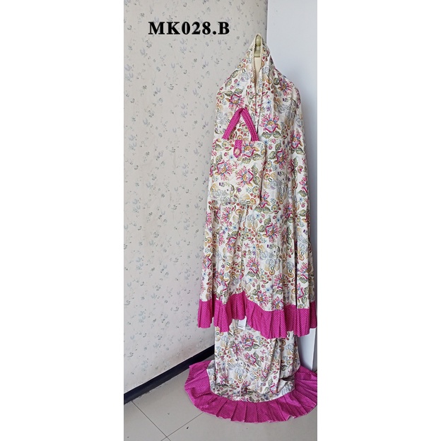 mukena rampel / mukena polkadot jumbo / mukena polkadot katun jepang