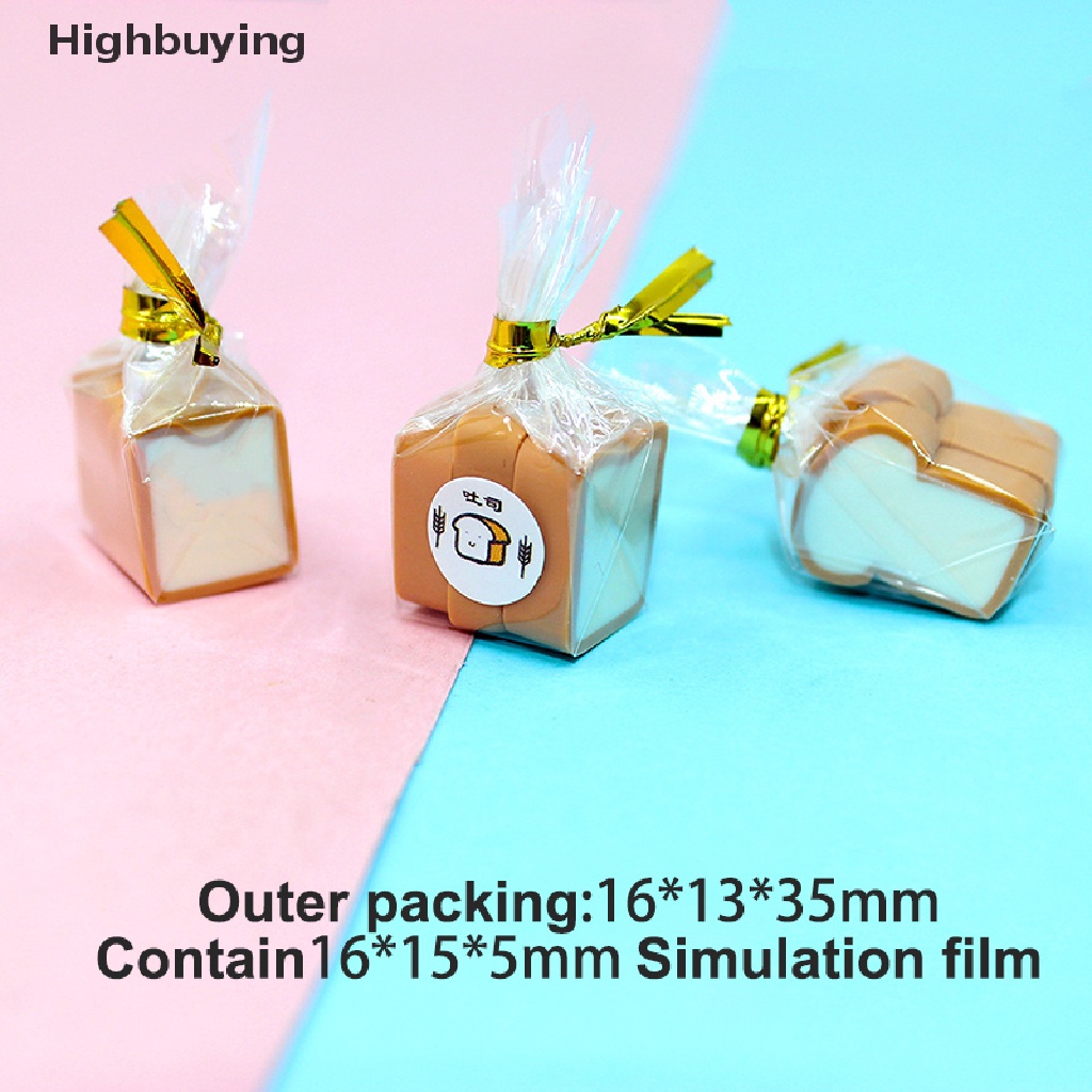 Hbid 3pcs Miniatur Roti Mini DIY Untuk Aksesoris Dapur Rumah Boneka