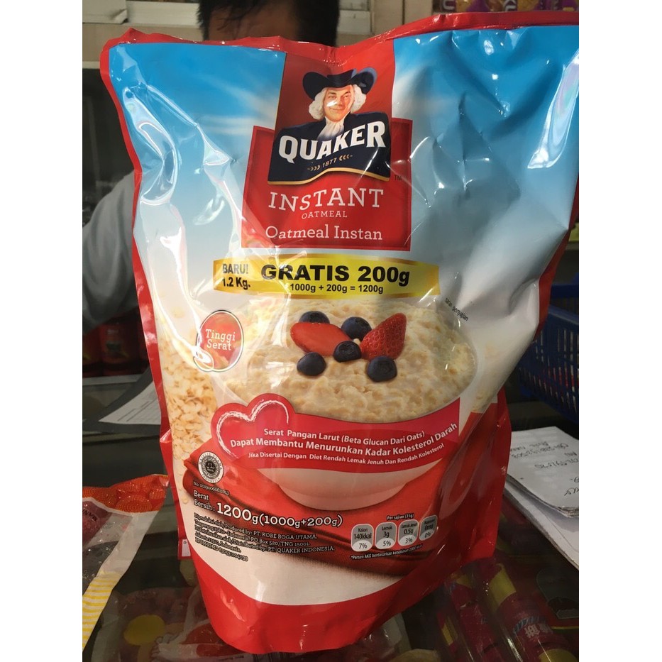 

Quaker Oatmeal Instant 1200gr