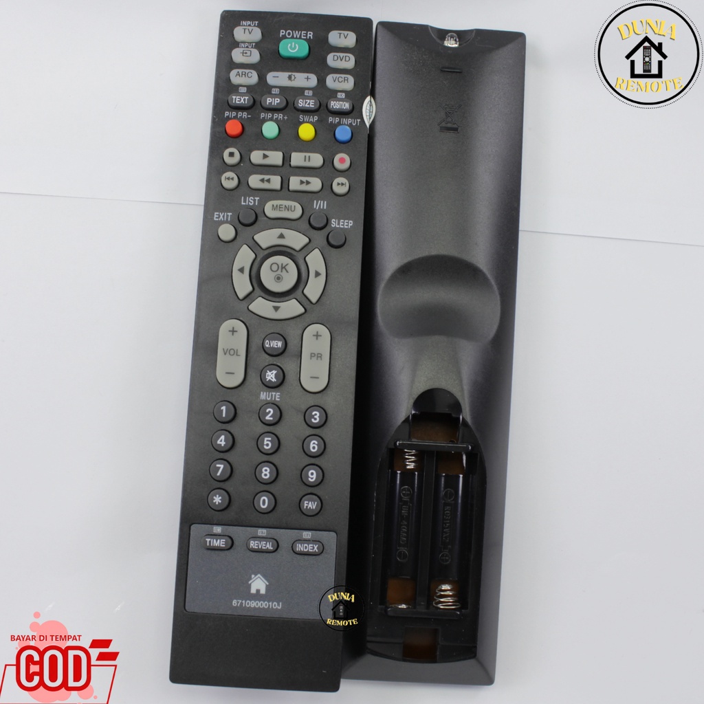 Remot Remote TV LG LCD LED Plasma SLIM FLAT Type 6710900010J tanpa setting