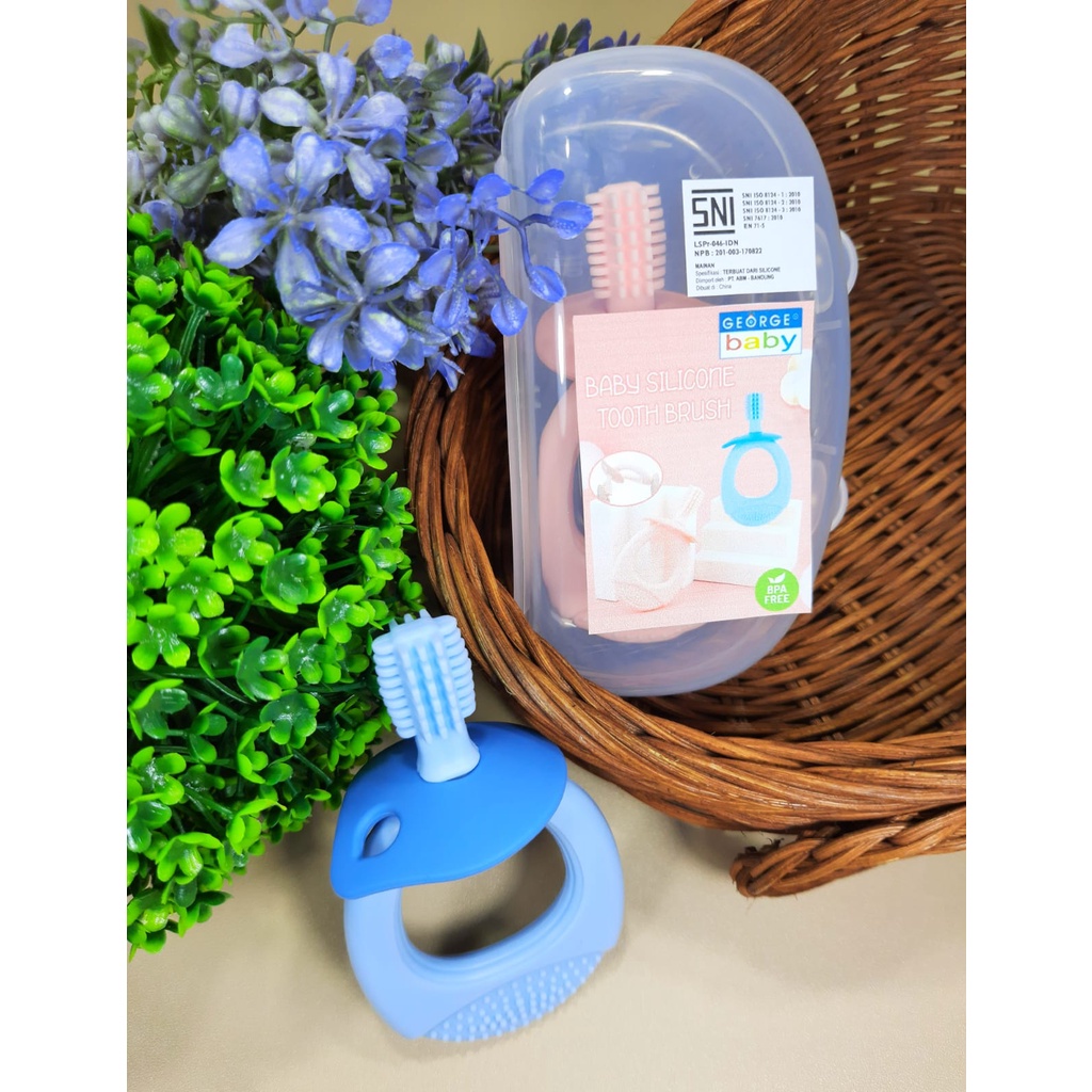 GEORGE BABY - Toothbrush Bayi dengan Pegangan bulat