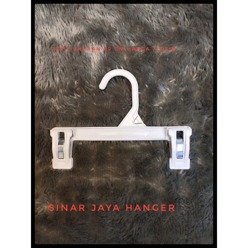 Harga perlusin hanger jepit 20 cm, 25 cm, dan 30 cm