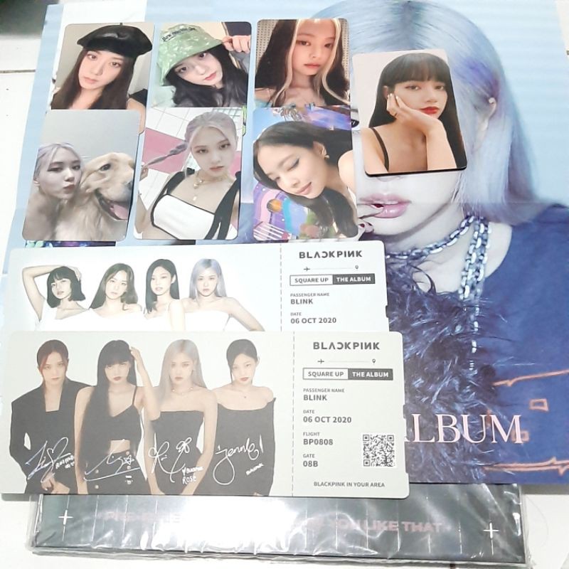 [KTOWN4U BENEFIT] BLACKPINK Photocard/ Boarding Pass/ Poster Official The Album Lovesick Girls ktown