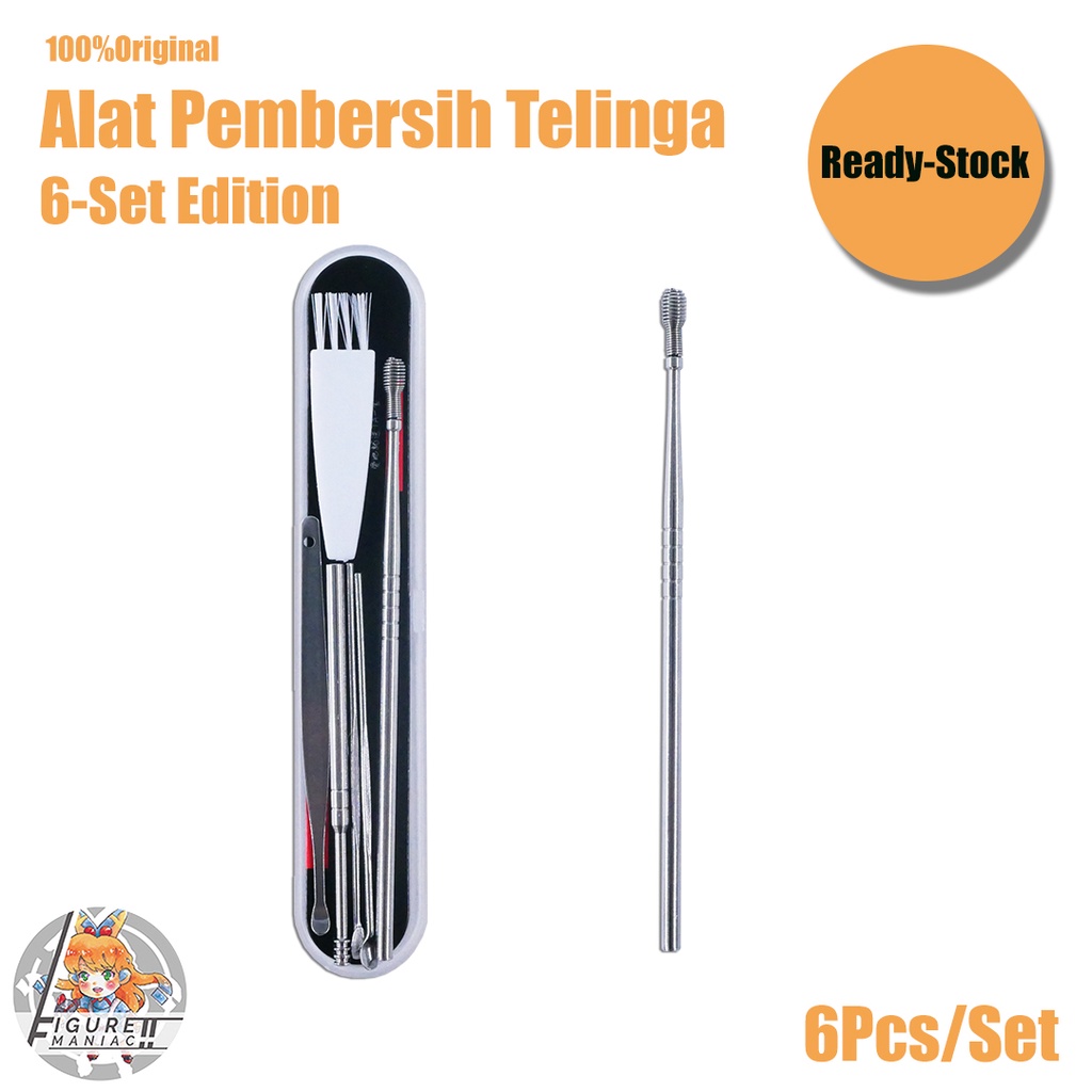 Paket Alat Pembersih Telinga set isi 6 Pcs Premium Import