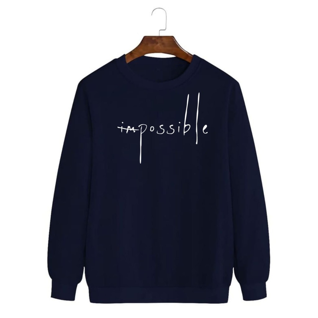 BISA COD / ALIPIO FASHION - BAJU SWEATER IMPOSSIBLE / sweater keren / sweater murah / terbaru