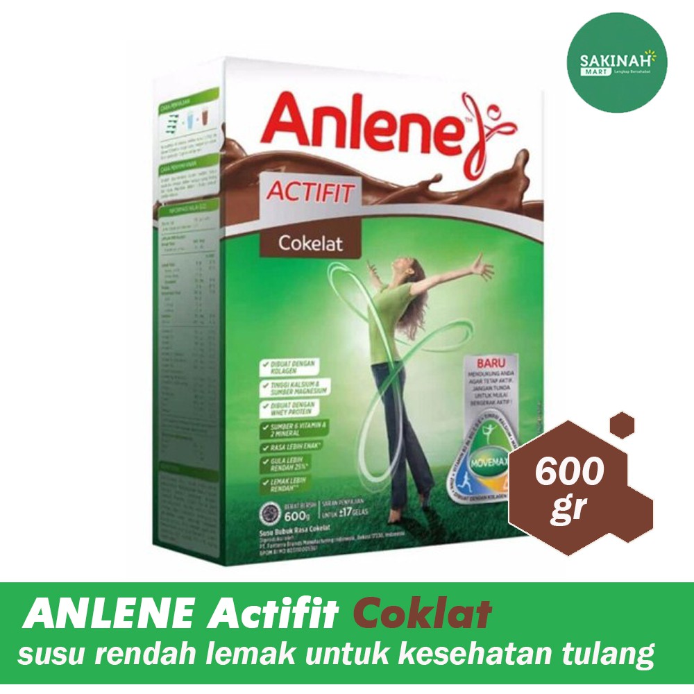 Anlene Actifit Rasa Coklat 600 Gr Susu Untuk Wanita Dan Pria Usia 19 51 Tahun Shopee Indonesia