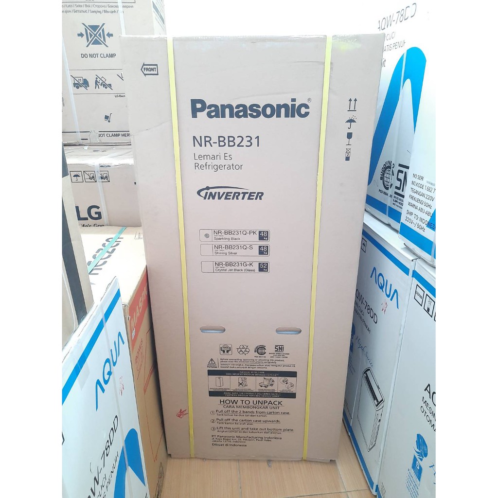 Panasonic Kulkas 2 Pintu Inverter 230 Liter NR-BB231Q PK Prime Fresh