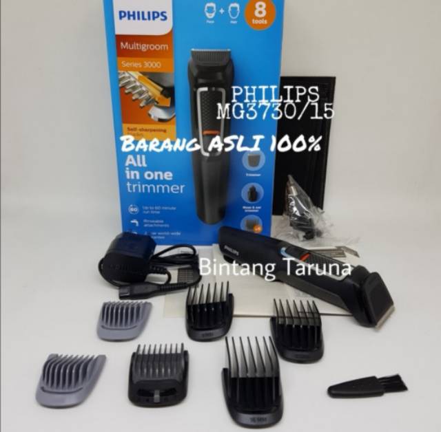 Multigroom Philips MG3730 Multi Purpose Grooming Set Philips MG3730 8-in-1