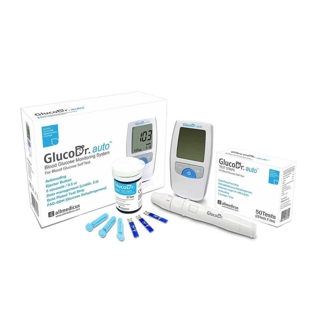 Alat Cek Tes Gula Darah GlucoDr Auto Gluco Dr AGM-4000 AGM4000 Glukosa