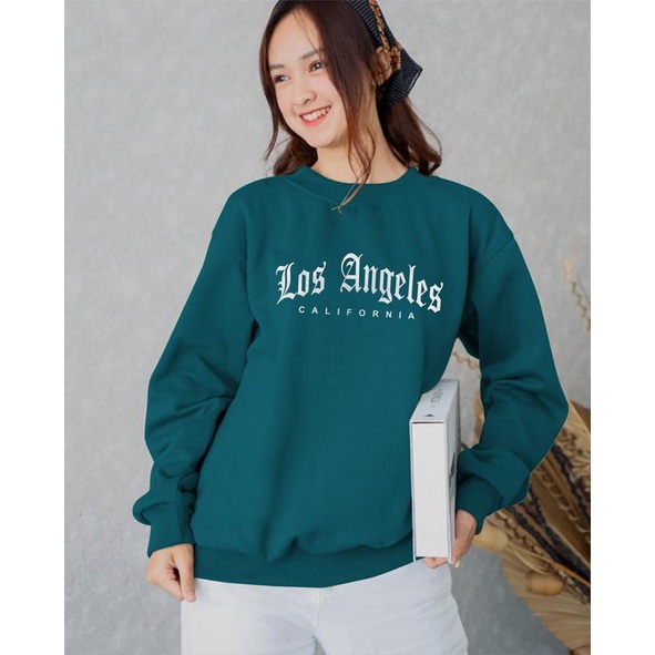 Kaos Lengan Panjang LOSE ANGELES  / Kaos Sweatshirt / Atasan Wanita / Atasan Wanita Lengan Panjang