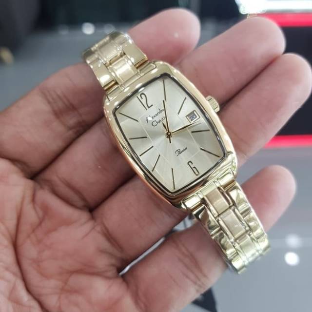 JAM TANGAN ALEXANDRE CHRISTIE WANITA 2456 GOLD ORIGINAL