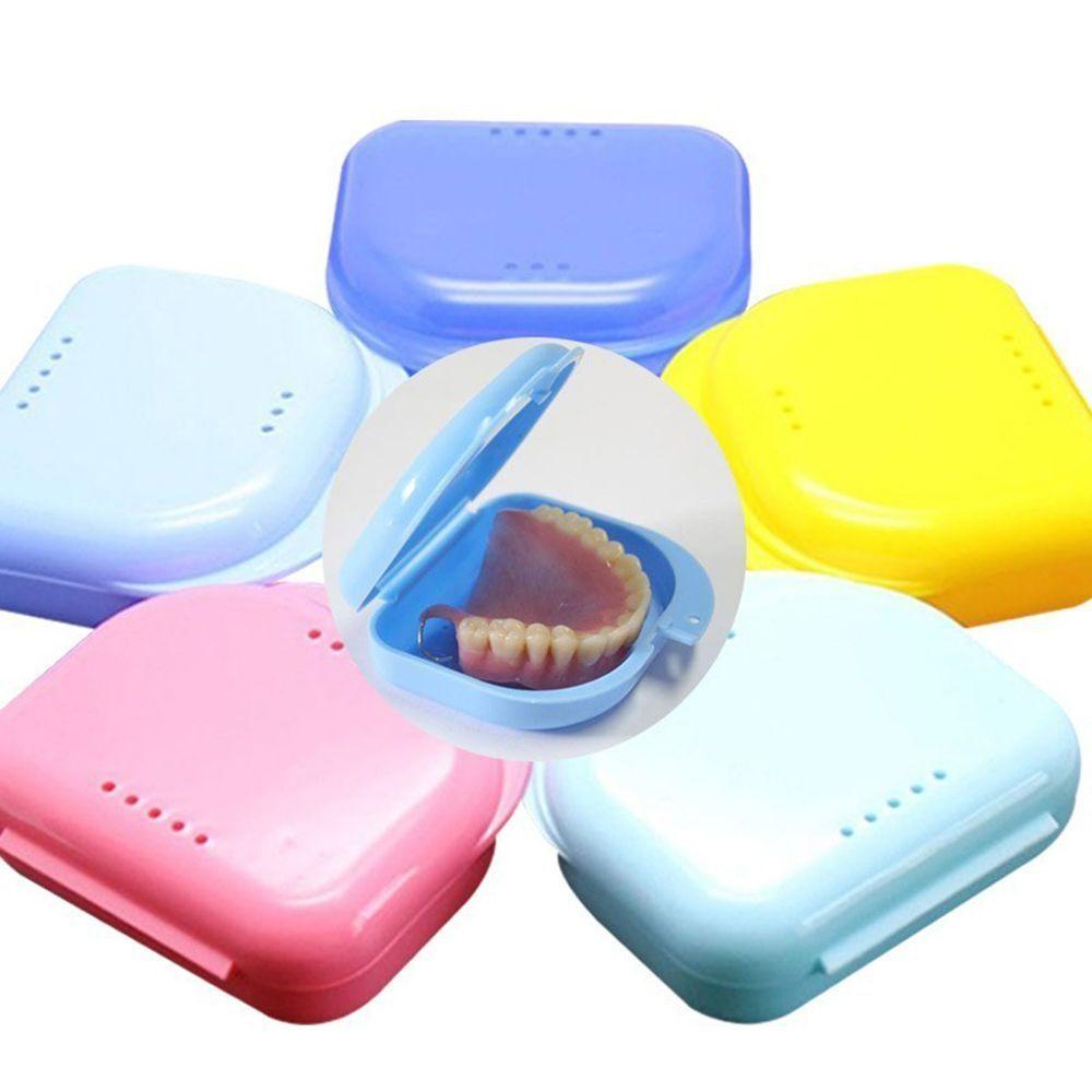 [Elegan] Kotak Penahan Gigi Portable Compact Brace Guard Mouthguards Orthodontic Storage Box