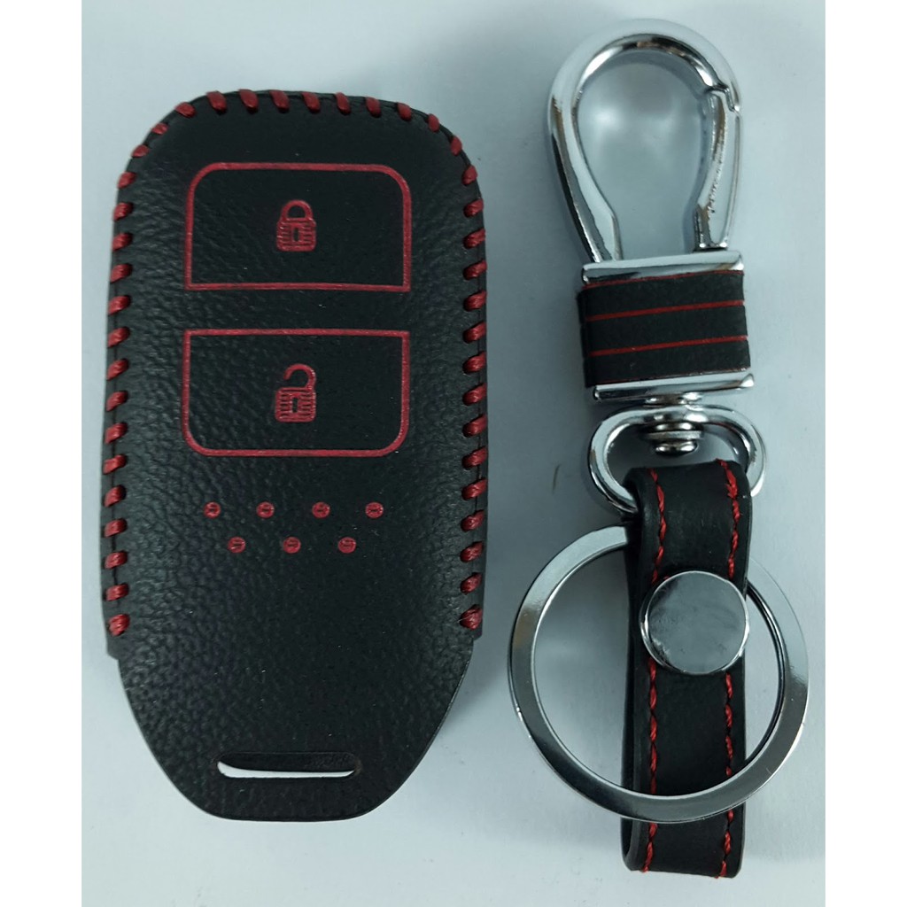 Leather Key Cover - Sarung Kunci Kulit Honda Grand New Jazz Keyless