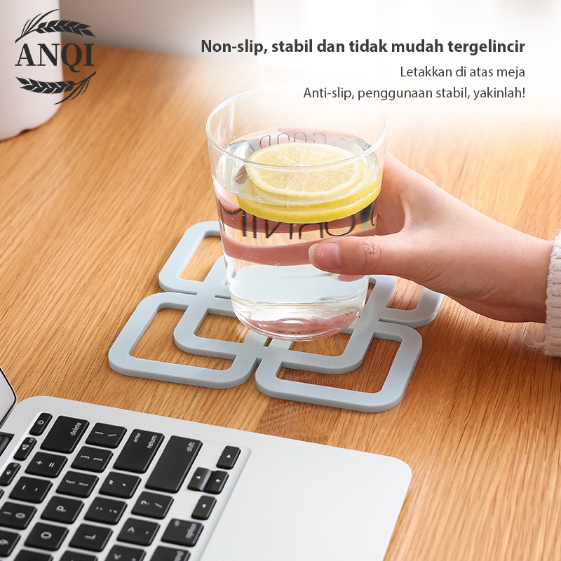 ANQI 1888 Tatakan Panas Murah Anzo Silicon Pad Set/Tahan Panas/Dua Ukuran Anti Lengket