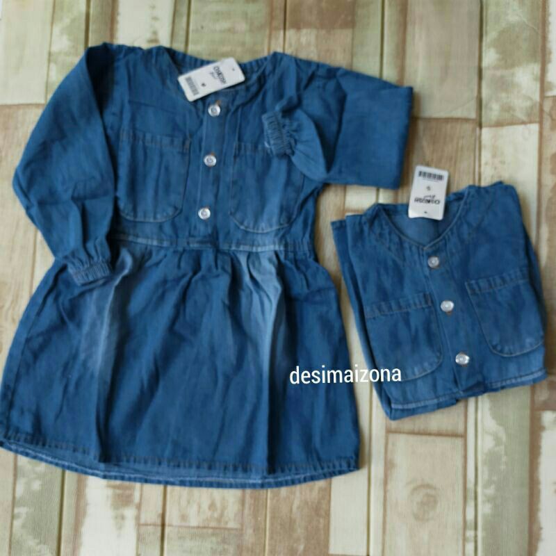 DRESS JEANS ANAK DENIM TANGAN PANJANG