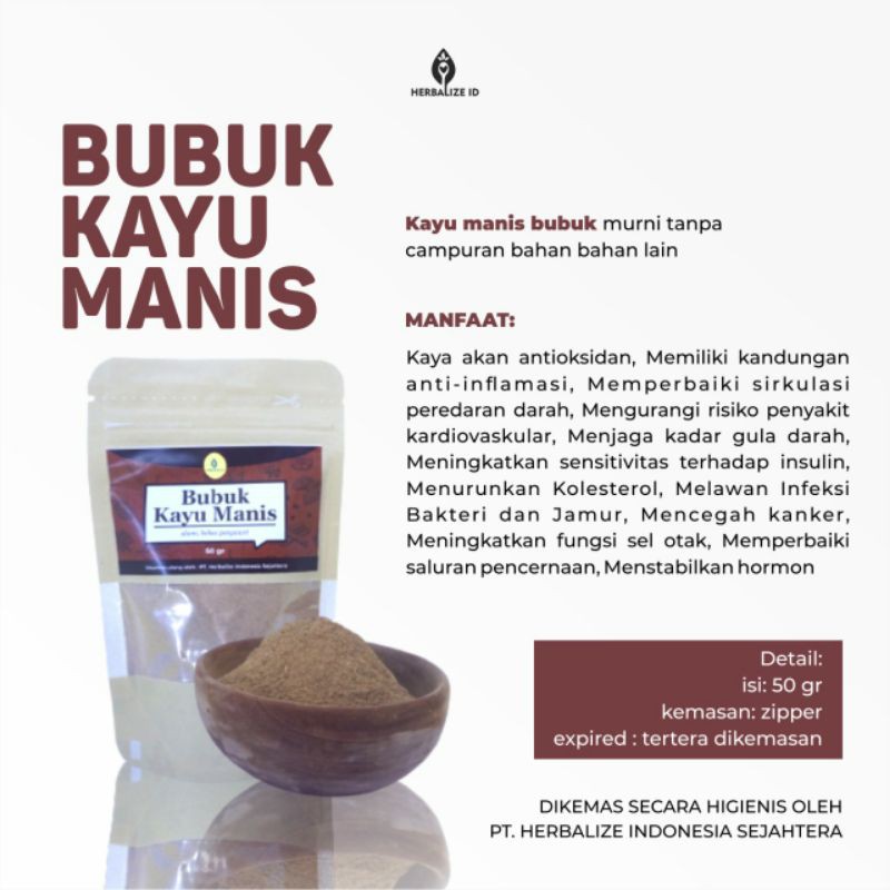 

Herbalize Bubuk kayu manis