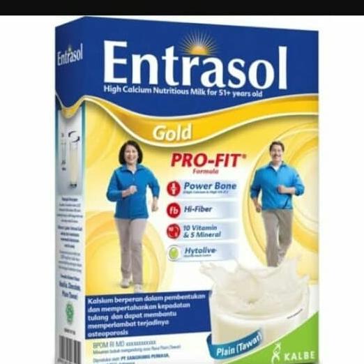 

[COD] Promo! Free1 container tiap beli 5 box entrasol gold plain 370 gram [COD]