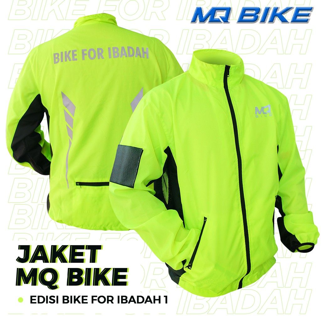 JAKET SEPEDA Aa Gym Nyaman u/ RUNNING  JOGGING CASUAL  BIKE FOR IBADAH Waterproof & Windproof