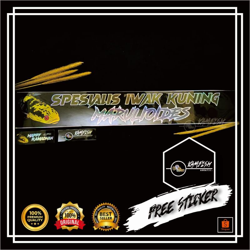 STIKER AQUARIUM CHANNA PREDATOR /STIKER AQUARIUM IKAN GALAK