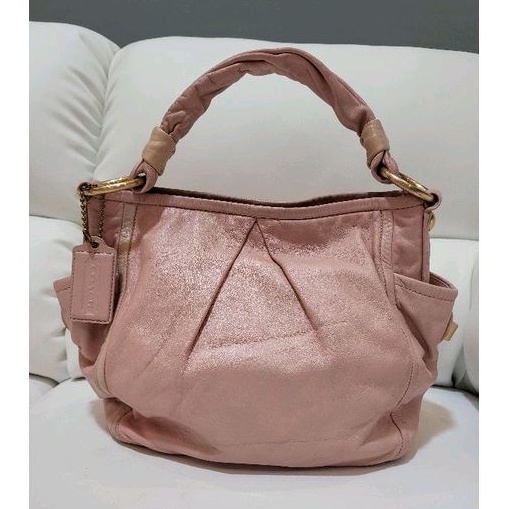 coach hobo baby pink preloved