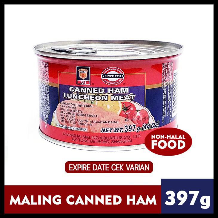 

Ham Maling/Ham Babi Canned Ham 397Gr - Expire Mei 23