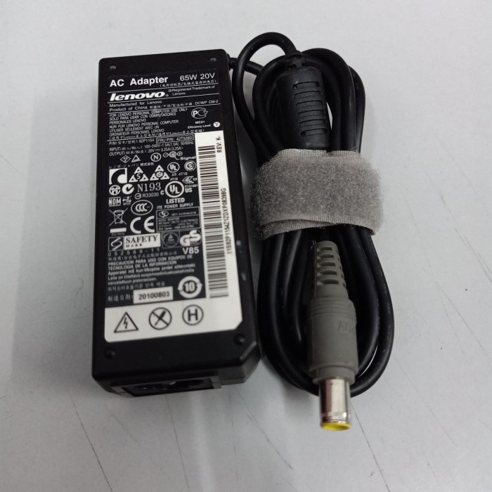 charger adaptor Laptop Lenovo ORI 65w 20v