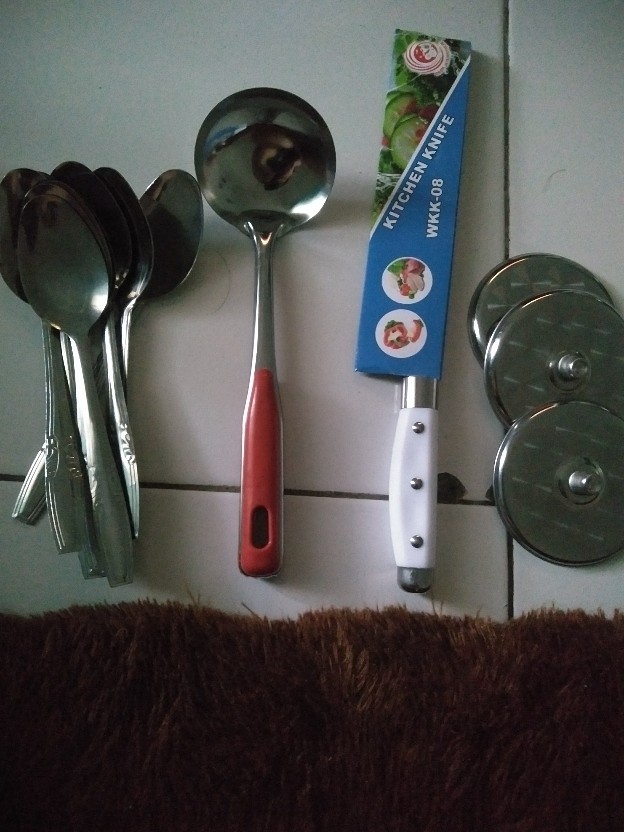 Pisau Dapur Stainless Tajam Kuat Pisau Buah Daging Stainless Anti Karat