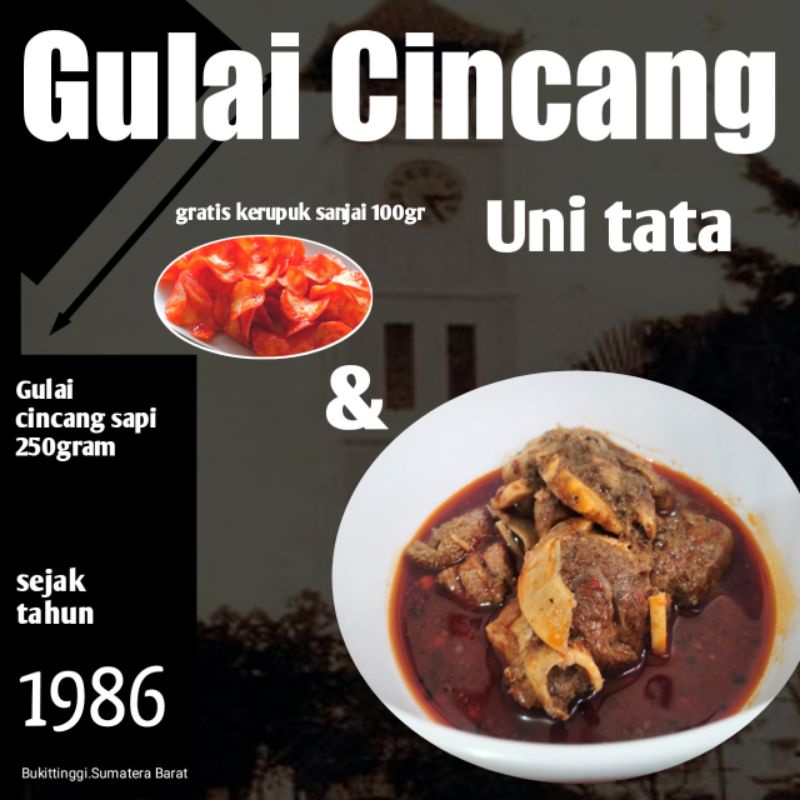 

Daging cincang Gulai Padang uni tata 250gram asli Minangkabau.