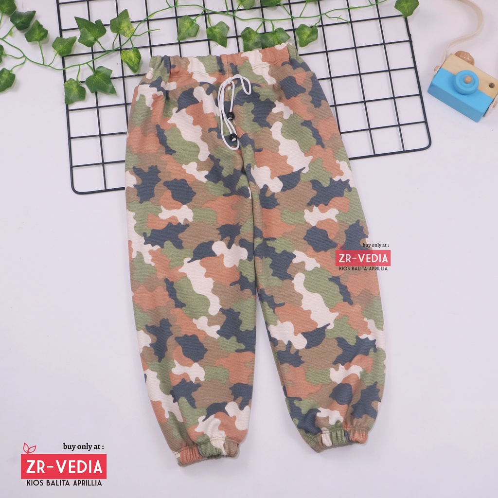 Jogger Loreng uk 5-12 Tahun / Joger Pants Abri Anak Laki Perempuan Celana Panjang Murah Adem Motif