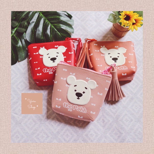 Dompet Koin Motif The Pohh | Coin Wallet The Pooh | Yurashop