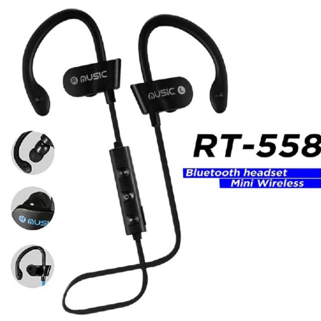 Headset bluetooth rt 558 mega bass