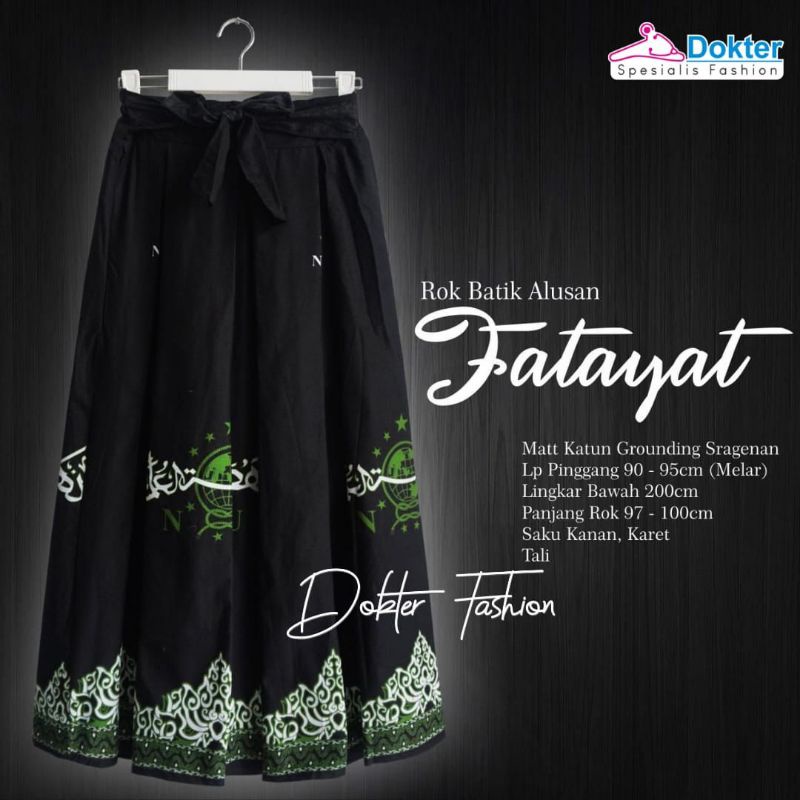 ROK BATIK FATAYAT NU HITAM PUTIH