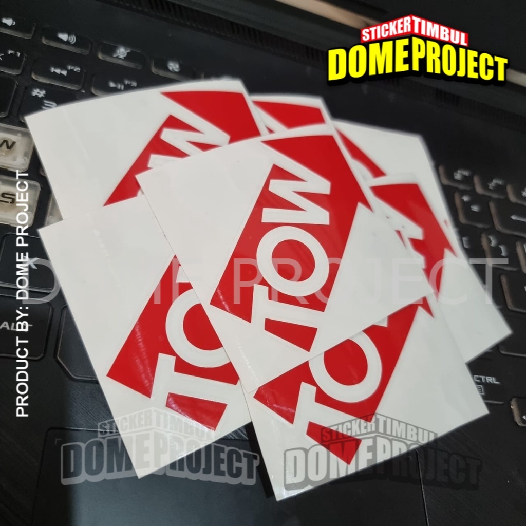 STIKER CUTTING DECAL HELM MOTOR KACA MOBIL LOGO TOWING STICKER AESTHETIC KEREN