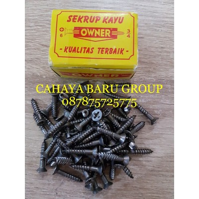 SKRUP KAYU + 3/4 X 6