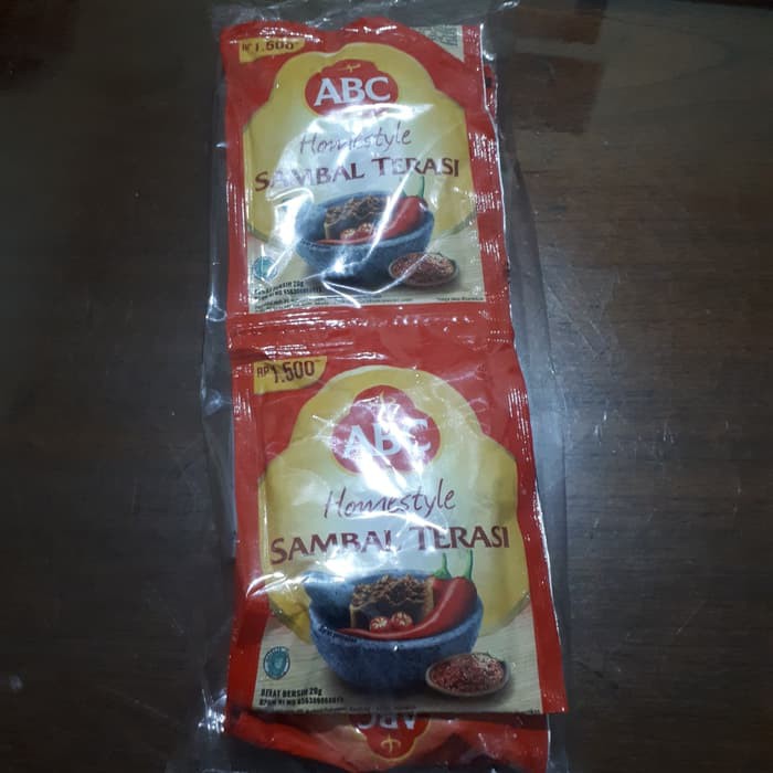

Unik sambal abc terasi sachet 20gr pak isi 10 Murah