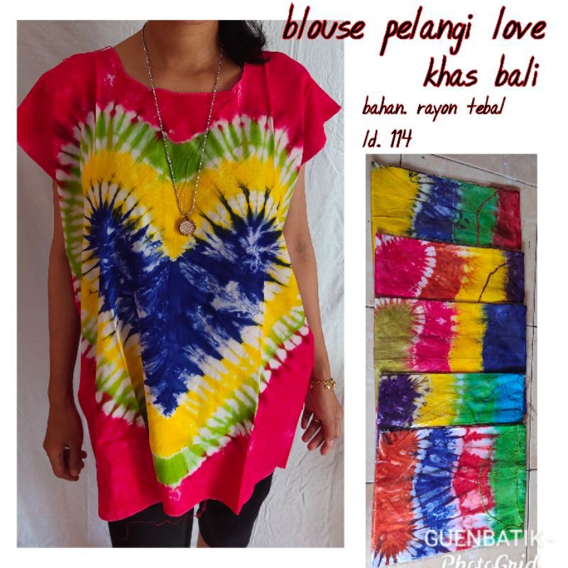 BAJU PANTAI PELANGI BALI ORIGINAL BEST SELLER BLOUSE MIDI