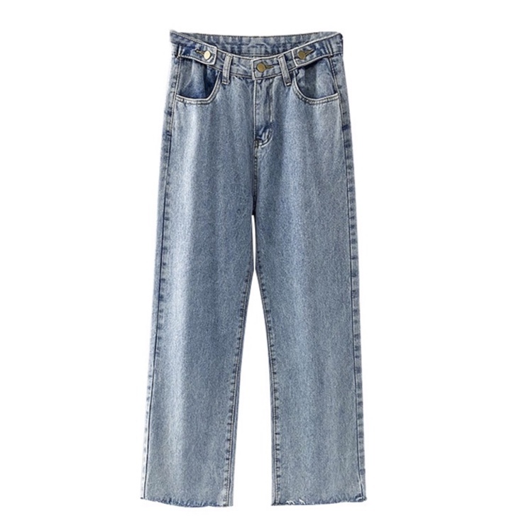 NEW Celana Jeans Panjang Wanita Highwaist Kulot Kualitas Premium（rawis）