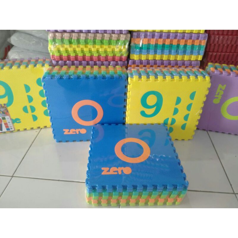 Jual Karpet Puzzle / Playmat Puzzle seri Angka ukuran 30x30 (10 pcs