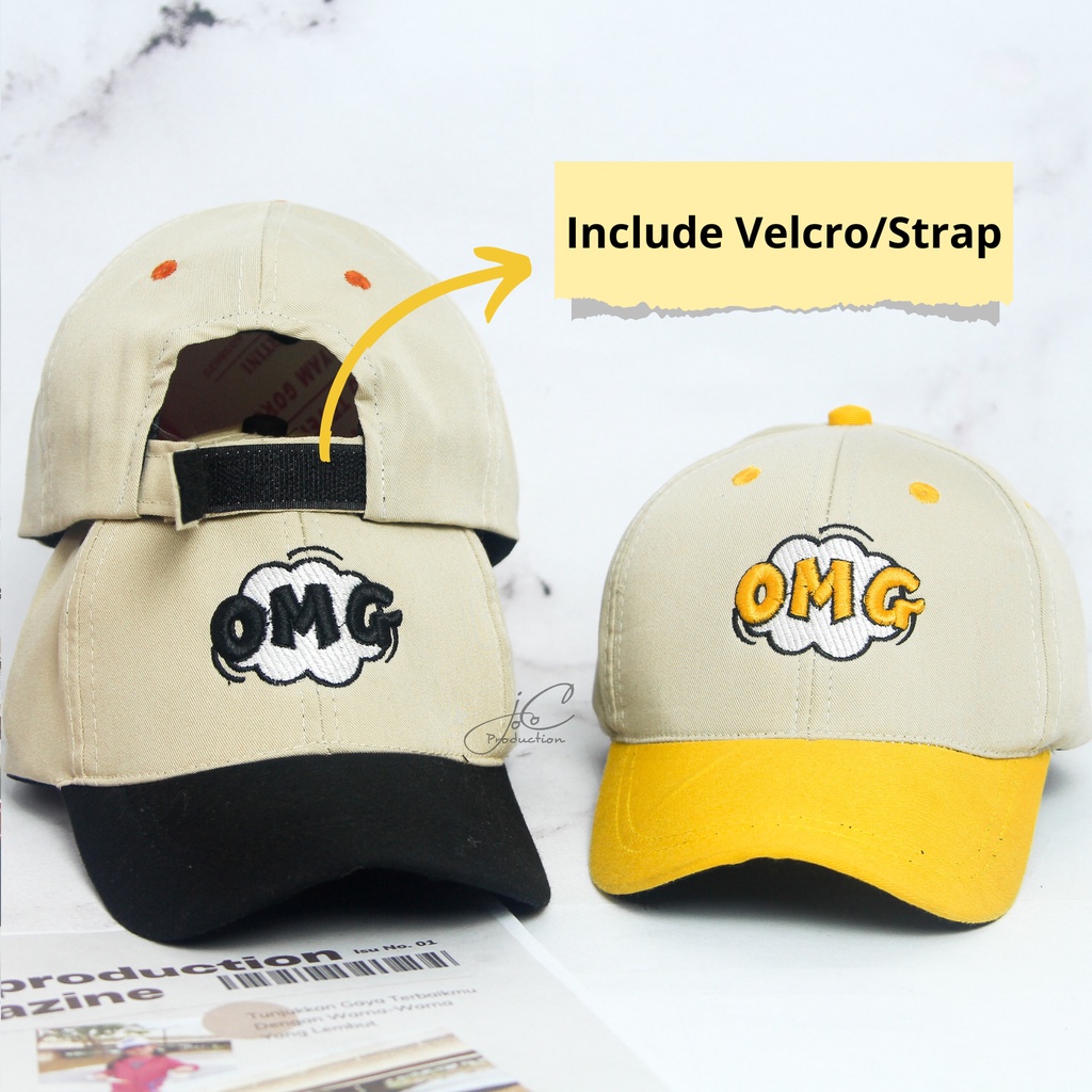 Jocoproduction - Topi Anak BASEBALL Premium Bordir OMG Awan