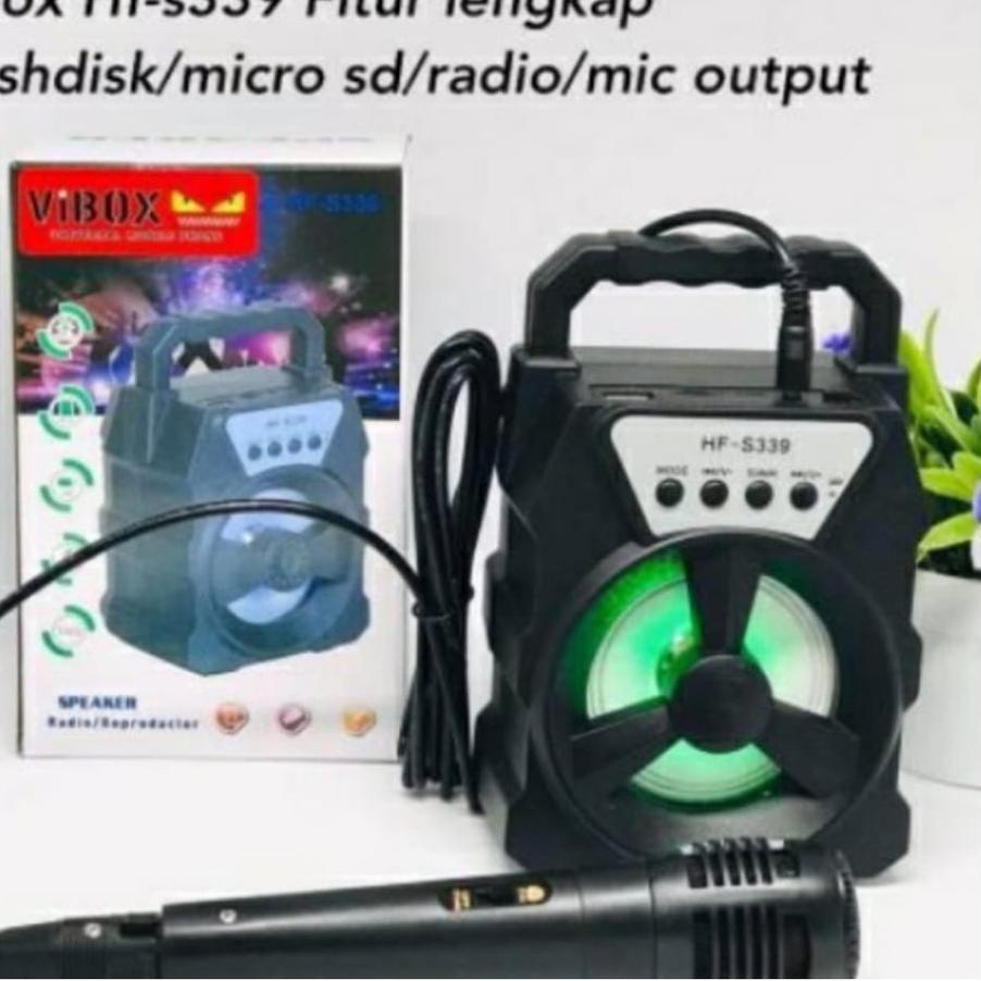 ☁ Speaker Bluetooth S339 S336 plus mic karaoke HF-S339 HF-S336 ➢