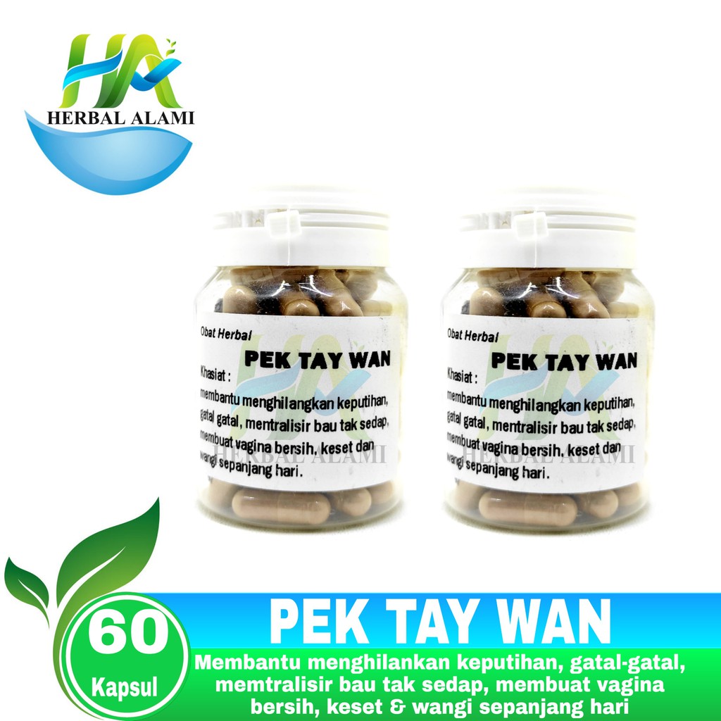 Pek Tay Wan - Obat Herbal Keputihan isi 60 kapsul