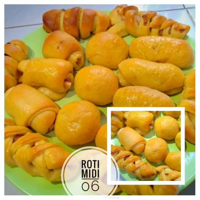 

Roti Midi sosis / pisang / coklat / keju isi 12 pcs