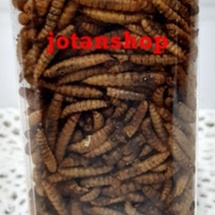 kaya maggot extra astaxanthin ulet ulat kering dry magot larvae pakan makanan ikan hias predator reptil