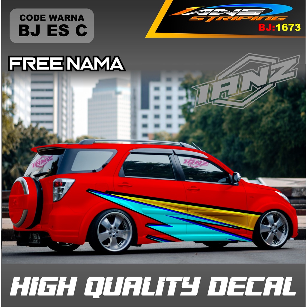 STIKER MOBIL TERIOS  / VARIASI STICKER DECAL MOBIL AVANZA XENIA INNOVA / DECAL STIKER GRAND LIVINA / STIKER MOBIL