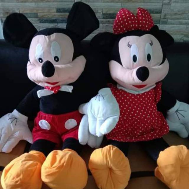 Boneka micky minnie mouse 50cm size:xL