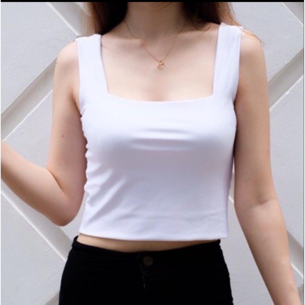 (COD) OH Fashion Tanktop Sasha Korea Bahu Lebar Wanita #0027 (Part 1)-7