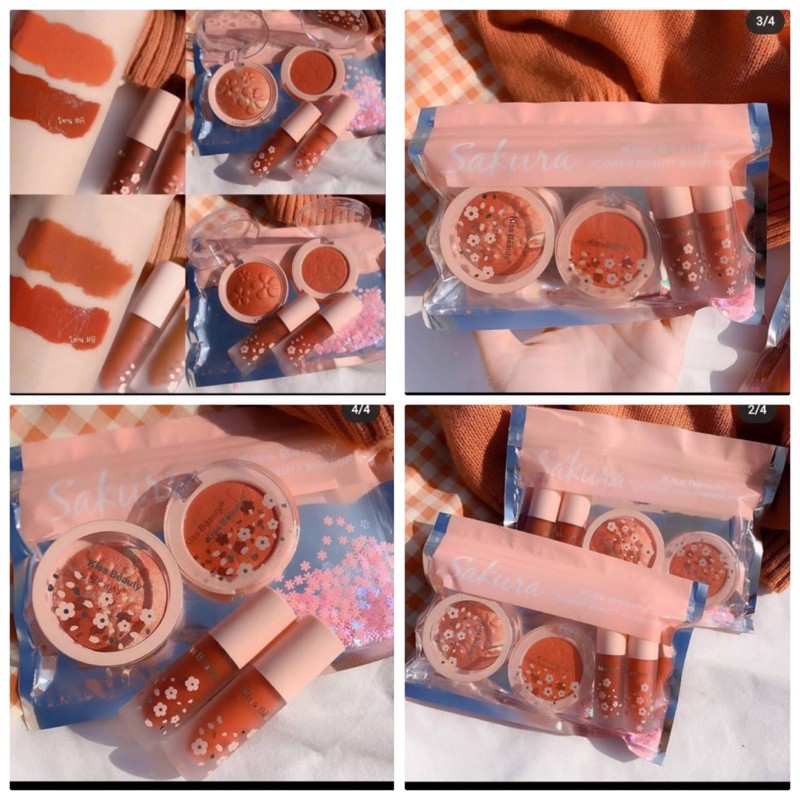 [ PER SET ] KISSBEAUTY SAKURA 4in1 NEW