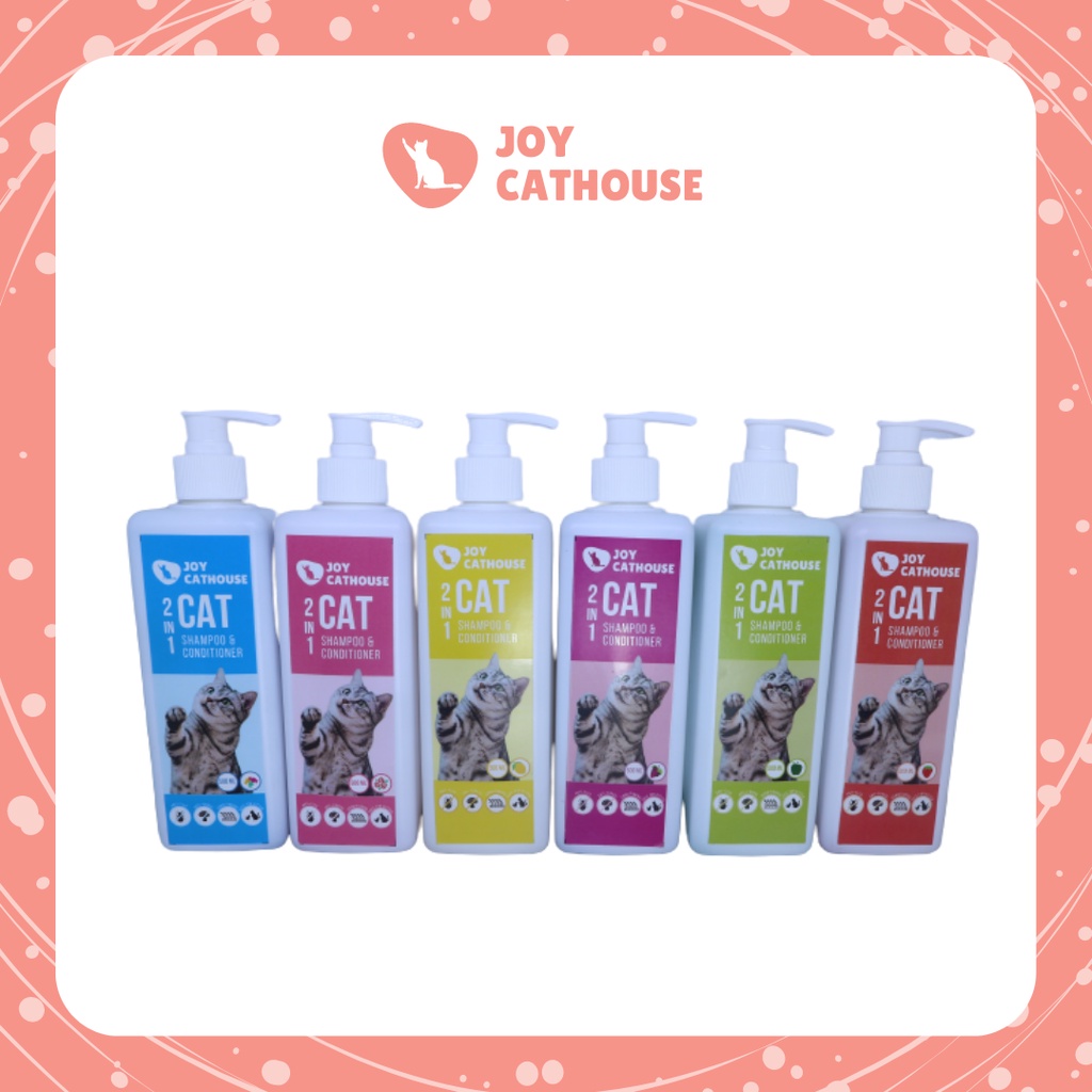 Shampo Joy Cathouse 500ml Kucing Sampo Anti Kutu Jamur ANTI FLEA &amp; TICK Shampo Kucing, Anjing dan Hewan Berbulu Lainnya