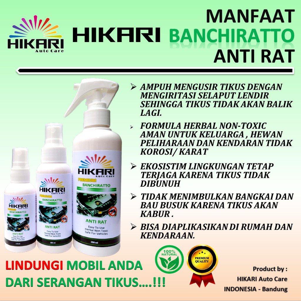 PROMO Beli 1 Gratis 1 - Pengusir Tikus Kap Mesin Mobil Rumah Kantor Paling Ampuh / Anti rat